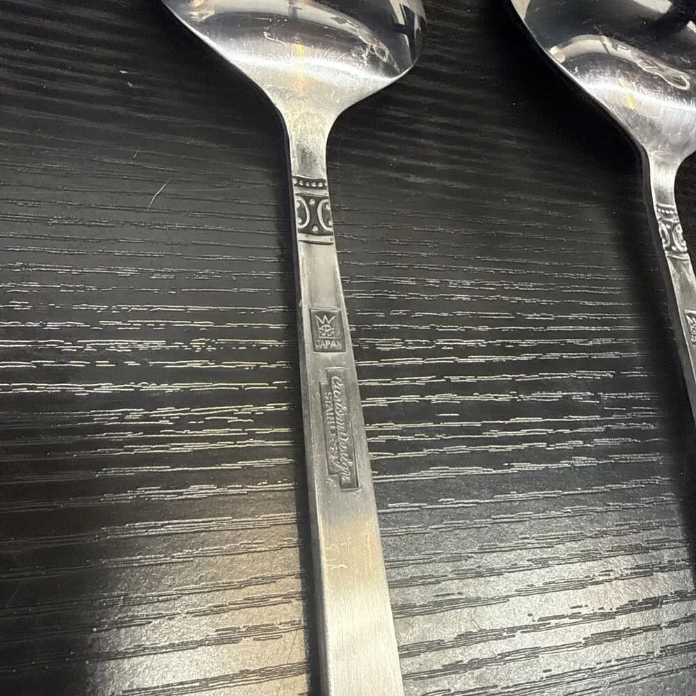 VTG Made in Japan Custom Design salad serving spoon & fork 10.5